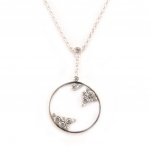 Altesse [L0184] &ndash; valge 'Goddess' h&otilde;bedane kaelakee valge