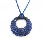 Les Tr&eacute;sors De Lily [M1874] - Collier Cr&eacute;ateur 'Sissi' bleu sinine