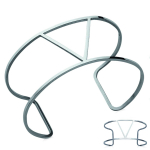 Les Tr&eacute;sors De Lily [M7308] - terasest k&auml;ev&otilde;ru  Cl&eacute;opatra  (kolmnurk) h&otilde;bedane - 62 mm - 3 cm h&otilde;be