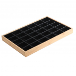 Bambusest puidust ehete eksponeerimisalus ripatsikaelakeele, valge 12 v&otilde;rega White 12 Grids