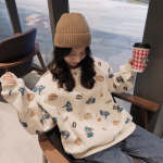 Naiste prinditud T-s&auml;rk lahtised s&auml;rgid, pikkade varrukatega topid kottis T-s&auml;rk Pullove XXL sinine