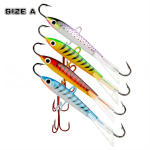 Kalap&uuml;&uuml;gi landid 4 tk Balancer Talvine j&auml;&auml;p&uuml;&uuml;k Jig Baits Konksud plii k&otilde;va peibutis jigging lands Size A&4Pcs
