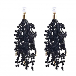 Bluelans K&otilde;rvar&otilde;ngad Pikad K&otilde;rvar&otilde;ngad Pulmad Tutt Pits Kingitus Rippuv Stud Bridal must