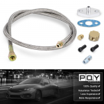 Auto punutud roostevabast terasest turbo&otilde;li etteandevoolik 1/8 NPT 4AN T3 T4 T3/T4 T04E T70 T66 T67 GT35 T3/60-1 GT45 jaoks