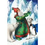 Lumememm DIY 5D Teemantmaal Ristpistega T&auml;ispuurimisega &uuml;mmargune mosaiikkivist j&otilde;uluvana j&otilde;ulukaunistused koju 20X30CM punane