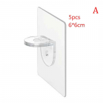 5 tk. Punch-free riidekapi kihiline vahesein, naelavaba liimikihi tugiraam 6*6cm puhas