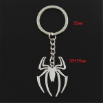 Uus mood meeste v&otilde;tmehoidja 30 mm DIY metallist hoidikukett Vintage Spider Halloween 38x29mm h&otilde;bedase v&auml;rvi ripats kingitus