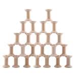 24 tk puidust t&uuml;hjad niidipoolid, suured viimistlemata puidust poolid, traadist kudumispoolid k&auml;sit&ouml;&ouml;ks 24Pcs