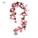 Simulation Flower Attractive Easy to Care 12 Styles Excellent Artificial Rose Flower Vine Hanging Decor for Wedding