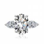 SACE GEMS Klassikaline vasesulamist tsirkoonist s&otilde;rmus Naiste ehted Pulmalubaduse peokingitus Open roosa