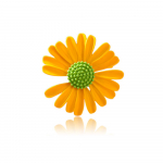 Blucome kollane roheline karikakra lilleprossid emailiga taimne korsaan naistele t&uuml;drukutele &uuml;likond krae kinnitusn&otilde;elad pulmapeo ehted, kingitus roheline