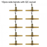 P&ouml;&ouml;rlemisvastased varrukad karpkalap&uuml;&uuml;gi aksessuaaride komplekt K&uuml;lgkurvid koos p&ouml;&ouml;rleva lingiga helikopteriga 10pcs side bends with QC swivel