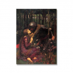 John William Waterhouse Vintage seinakunsti plakat Maagiline ring n&otilde;id l&otilde;uendimaal, Jasoni ja Medea pilt kodukaunistuseks ilma raamita 60*100cm