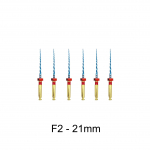 Hambaraviinstrument Super File Blue Rotary Pro soojuse aktiveerimisega painduvad mootori koonusviilid juurekanali jaoks 21mm F2
