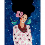 T&auml;is&uuml;mmargune &uuml;mmargune puur 5D DIY Teemantmaaling Multifilm Naine Tikand Rhinestones Mosaiik T&uuml;druku ristpistes Kodukaunistus Full Round 20x25CM