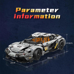 UUS tehniline automudel Koenigseggs GEMARE Sport V&otilde;idus&otilde;iduauto Ehitusklotsid Klotsid Harivad DIY M&auml;nguasjad Lastele S&uuml;nnip&auml;evakingitused Without box