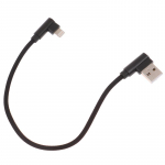 25 cm USB-t&uuml;&uuml;pi C l&uuml;hike laadimiskaabel p&otilde;lve 90 kraadi 2,4 A kiirlaadimisjuhe Type-C