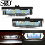 2tk Canbus Led auto numbrim&auml;rgi pirn Toyota Camry 40 V40 XV40 Aurion XV40 Prius Echo Belta universaal 12V jaoks