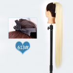 MISS WIG Ombre pruun blondid juuksepikendused s&uuml;nteetilised hobusesaba m&auml;hised juustesse naistele igap&auml;evaseks kandmiseks, Cosplay pidu 55 cm