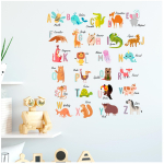 Les Tr&eacute;sors De Lily [R3407] - Mitmev&auml;rviline kleebiseleht  Alphabet Animals  - 50x70 cm mitmev&auml;rviline