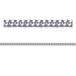 Les Tr&eacute;sors De Lily [R3525] &ndash; h&otilde;bedane h&otilde;bekett  Maille Gourmette  (roodiumiga kaetud) - 55 cm 2 mm h&otilde;be