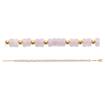 Les Tr&eacute;sors De Lily [R5825] - kullatud k&auml;ev&otilde;ru  Mineralia  roosa kullast kvarts - 5 mm Heleroosa