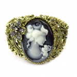 Les Tr&eacute;sors De Lily [R6749] - j&auml;ik k&auml;ev&otilde;ru  Divine Cam&eacute;e  must kuld - 4 cm must