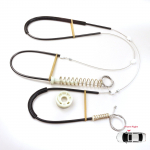 BWR1214 elektrilise aknat&otilde;stuki regulaatori remondikomplekt eesmine parem BMW 5-seeria E39 jaoks 04/1999-2004 4/5 Door Facelift 51338236859