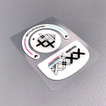 Klaasist hiireuisud liugjalgade padjad Hiirejalgade kleebis G Pro X Superlight jaoks valge