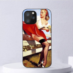 Moodne Sexy Pin Up Girl Vintege telefoni&uuml;mbris iPhone 11 12 Mini 13 14 Pro Xs Max X 8 7 6s Plus 5 Se Xr Shell jaoks iPhoneXR