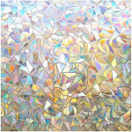 Privaatsus vikerkaareakna kile aknakleebised Staatiline klammerduv aken elektrostaatiline adsorptsioonkile UV-vastane mattklaas aken 45*300cm