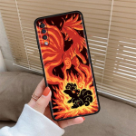 Silikoon&uuml;mbris Samsung Galaxy A50 A70 A12 A30 A02s A03 A10 A22 A23 A40 telefoni Funda must pehme kaanega Pokemon Eevee Elf for Samsung A51 5G