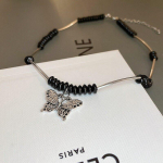 Butterfly etnilise stiiliga ripats, vintage mood, naiste Y2K elegantne etnilise stiiliga kampsun kett kaelakee ehted kingitused