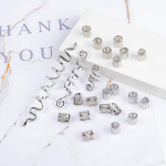 Rastap&auml;rmed Metallist juukseklambrid Kaunistused Juukseaksessuaarid Juukseehted Naistele Patsid 28pcs/set