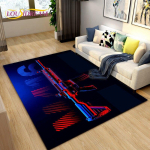 3D vintp&uuml;stoli revolverp&uuml;stol koomiksiala vaip, elutoa magamistoa vaip, k&ouml;&ouml;gi uksematt, vannitoa libisemisvastane p&otilde;randamatt 40x60cm