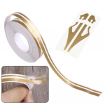 Double Line Tape Decal Kuldne pinstripe Praktiline voolujoon