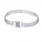 Peegeldusk&auml;ev&otilde;ru roosa kullav&auml;rvi 925 Starling h&otilde;bedane terasv&otilde;rgust lame k&auml;ev&otilde;ru, mis sobib temperamendiga v&otilde;lusid helmed, mood naised 18cm