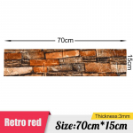 3/5/10 tk 30 * 35 cm / 70 * 15 cm 3D isekleepuvad seinakleebised Kodukaunistuse taustakleebised Vee- ja niiskuskindlad 10pcs 70*15cm