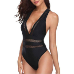 Naiste bikiinikomplekt Suvine mood Deep V Mesh Patchwork Perspective ujumisriided &Uuml;hev&auml;rvilised &uuml;hes t&uuml;kis ujumistrikoo Rannar&otilde;ivad Push Up ujumisriided XL must