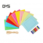 1 komplekt DIY pildiraam veekindel kortsumiskindel tugevdatud nurgaga pildiraam Magamistoa tarvik mitmev&auml;rviline