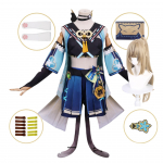 Genshin Impact Kirara Cosplay kost&uuml;&uuml;m Anime riided Halloweeni karnevali kost&uuml;&uuml;m L-C1 Costume wig