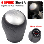6 speed Leather Car Shift Gear Knob Lever Gaitor Boot Cover For Nissan Juke F15 X-trail T31 Qashqai MKI J10 JJ10 2010 - 6 Speed-A