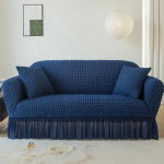 Voldis Seersuckeri diivanikate elutuppa Paks elastne tugeva veniva diivani katted 1/2/3/4 istmega diivani tugitooli kate 2 Seat 145-185cm