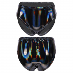 Naiste Wet Look lakknahast elastne v&ouml;&ouml;rihm alusp&uuml;ksid tantsufestivali raev Bottoms 3XL