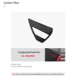 Betterhumzi s&uuml;sinikkiust tagatule laadimispordi paneeli katte trimm Tesla mudeli 3 Y-2023 auto modifikatsiooni jaoks Tail Light-Black white