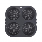 Hamburgeri kuklipann toiduklassi BPA-vaba kuumakindel n&otilde;udepesumasinas Ohutu burgerivormi k&uuml;psetuspanni k&ouml;&ouml;gitarvikud hall