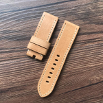 AAA kvaliteediga 24 mm 26 mm tumepruun roheline khaki must Itaalia ehtsast nahast kellarihm PAM Panerai jaoks 44 mm 47 mm sihverplaadiga kellarihm 26mm no buckle helepruun v&auml;rv