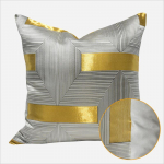 Four Seasons universaalne kerge luksuslik must kulla triibuline padjakate Moodne lihtne elutoa ruudukujuline diivanipadi 45*45 oranž