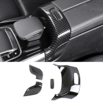 Mercedes Benz B GLA GLB klassi W247 H247 X247 jaoks auto keskkonsooli k&auml;etoe hoiukarbi l&uuml;liti nupu raami katte trimm Carbon Fiber Color gray
