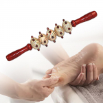 Puidust rull-manuaalne massaažit&ouml;&ouml;riist k&auml;eshoitav selja jaoks